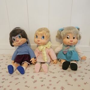 Alvin and the Chipmuncks Chipetts Plush Doll Trio Set